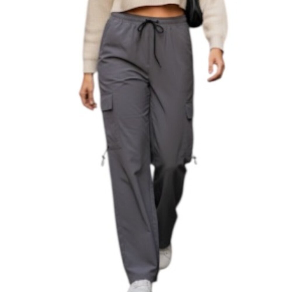American Stitch High Waisted Gray Cargo Pants Fits Sz M​​​